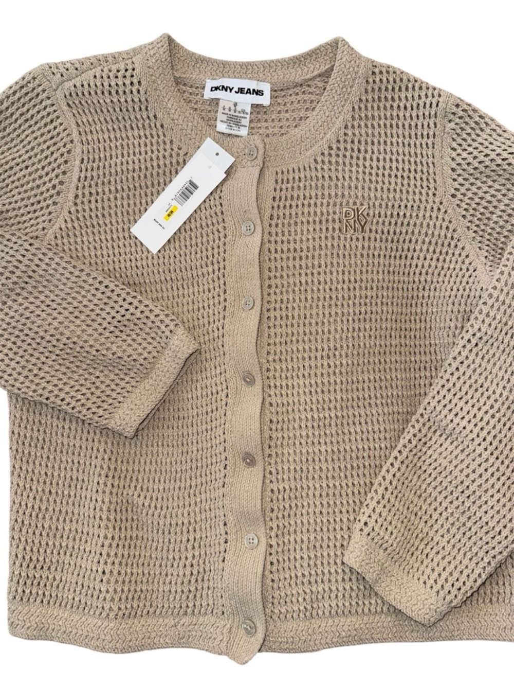 DKNY Jeans Women's Baby Chenille Open-Stitch Long-Sleeve Cardigan
Knit Sweater - Picture 7 of 8